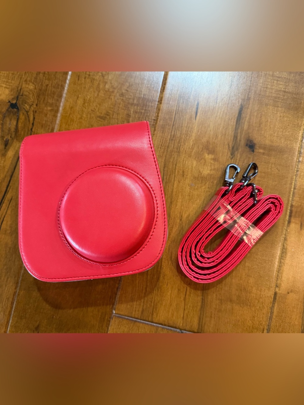 Red Polaroid Camera Case with Strap